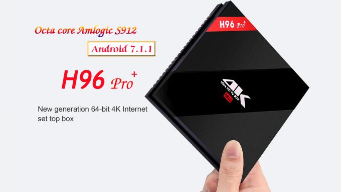 H96 pro più la scatola Wifi doppio 2.4G/5.8GHz di Amlogic S912 Android 7,1 TV