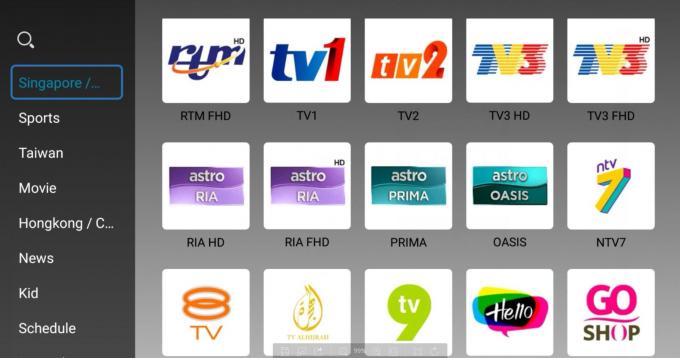 Sottoscrizione araba di Android Iptv di Manica pieno di 4K HD TV Malesia Myiptv 4K Apk Astro