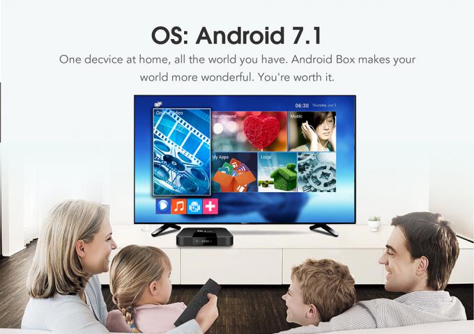 Scatola di TX3 4k Android TV, scatola 17,3 di Hd Amlogic S905 TV preinstallata